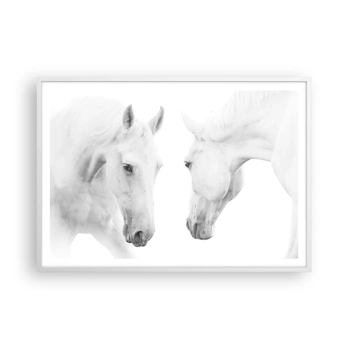 Póster en marco blanco - ¿Es esto realmente la amistad...? - 100x70 cm