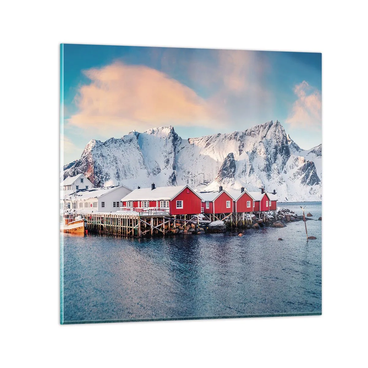 Cuadro sobre vidrio - Impresiones sobre Vidrio - Un retiro en el norte - 70x70 cm