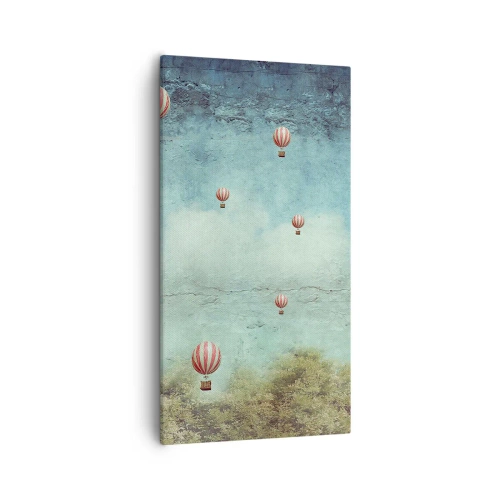 Cuadro sobre lienzo - Impresión de Imagen - Libre del ajetreo de la vida - 55x100 cm