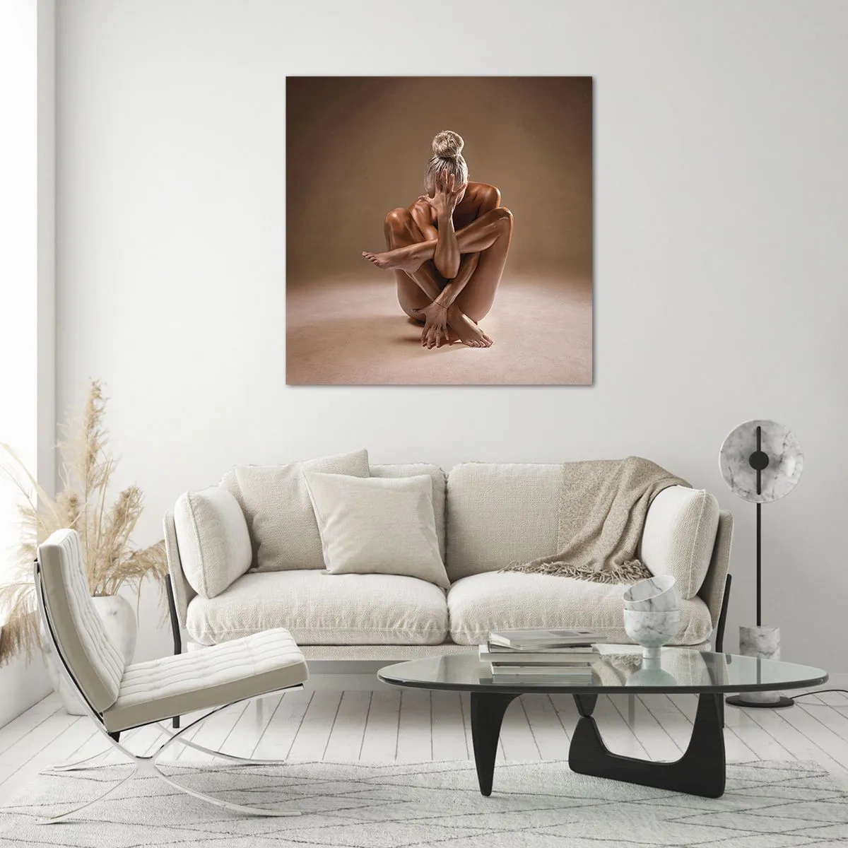 Cuadro sobre vidrio - Impresiones sobre Vidrio - Unidad de cuerpo y espíritu - 70x70 cm