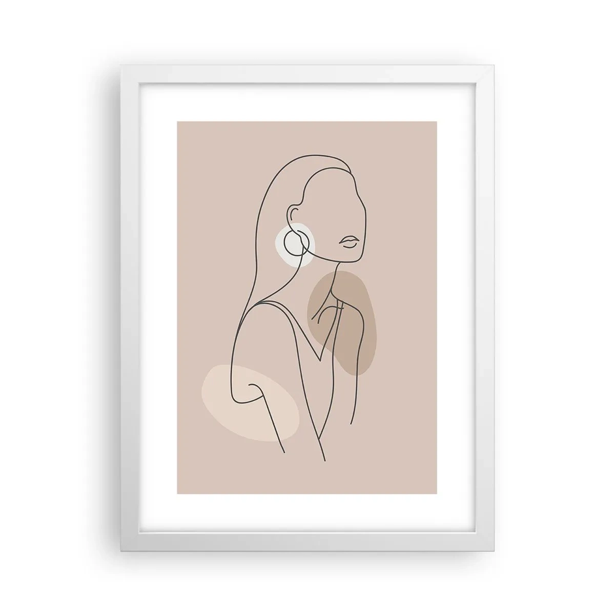 Póster en marco blanco - Un icono de la inocencia - 30x40 cm