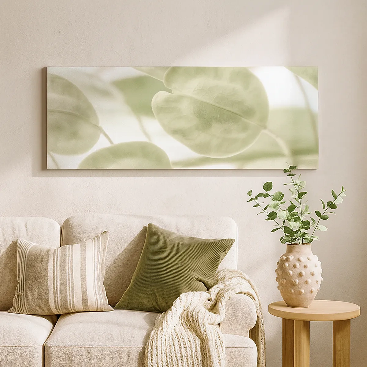 Cuadro sobre lienzo - Impresión de Imagen - Al principio de los tiempos había hojas... - 30x30 cm