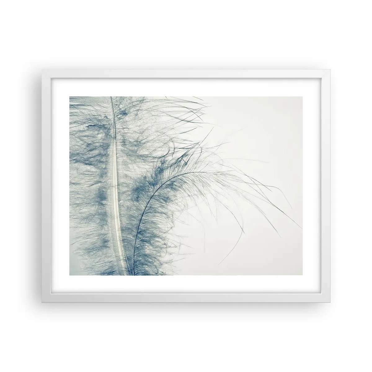 Póster en marco blanco - Susurro de la naturaleza - 50x40 cm