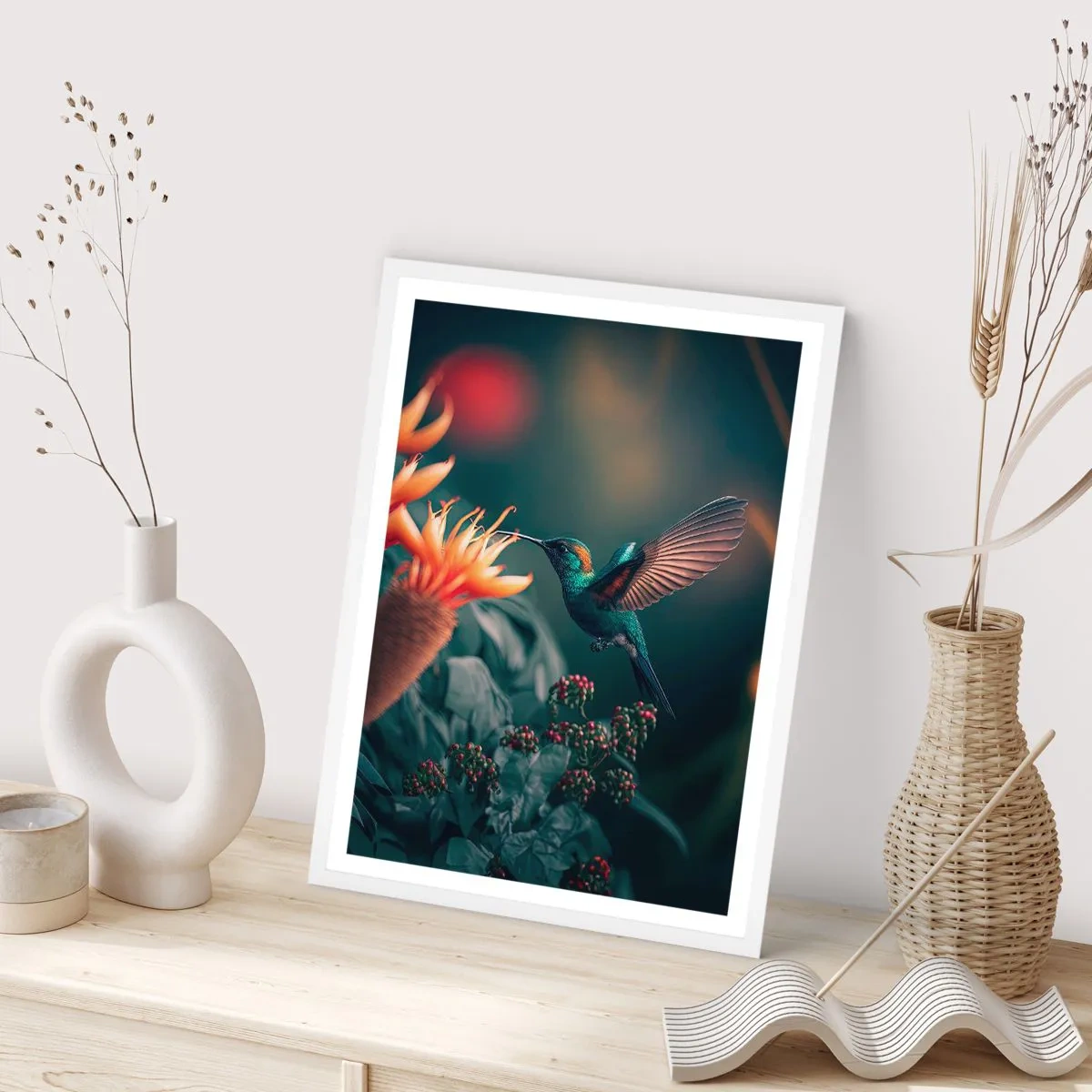 Póster en marco blanco - Una vida verdaderamente colorida - 70x100 cm