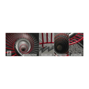 Muestra de fotomural autoadhesivo Deluxe Sticker - Juegos arquitectónicos - Arquitectura, Escaleras, Industrial - 100x30 cm