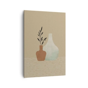 Cuadro sobre lienzo - Impresión de Imagen - Jarrón y su idea - 70x100 cm