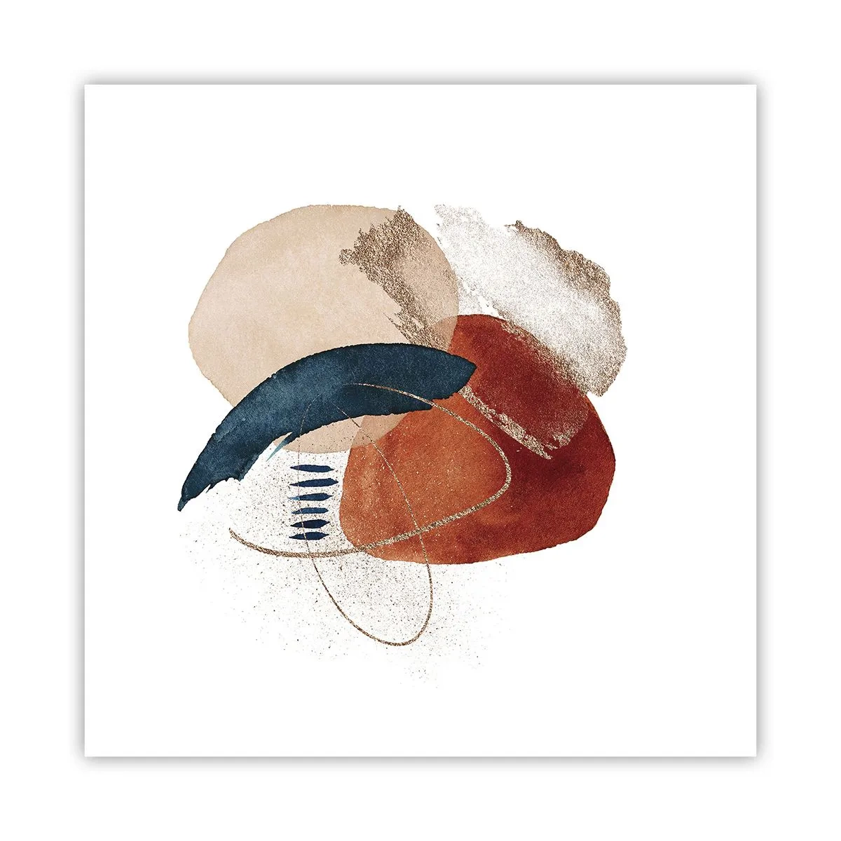 Póster - Composición ovalada - 60x60 cm