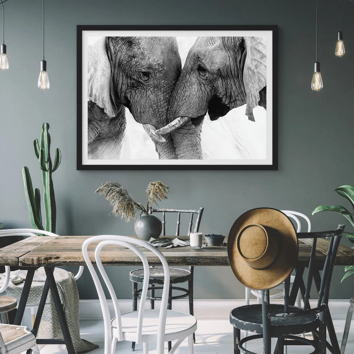 Póster en marco negro - Una confesión sincera - 50x40 cm
