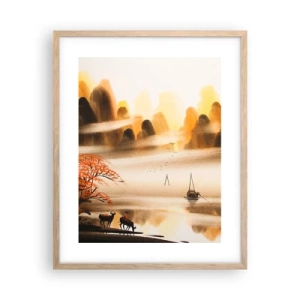 Póster en marco roble claro - Más allá del Lejano Oriente - 40x50 cm