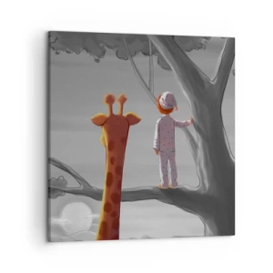 Cuadro sobre lienzo - Impresión de Imagen - ¿Está sucediendo de verdad? - 50x50 cm