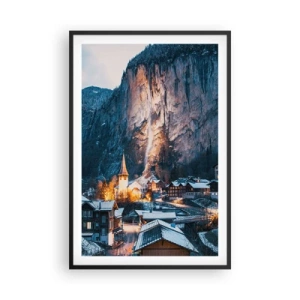 Póster en marco negro - El espíritu luminoso del invierno - 61x91 cm