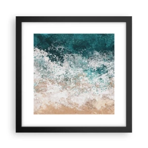 Póster en marco negro - Historias del mar - 30x30 cm