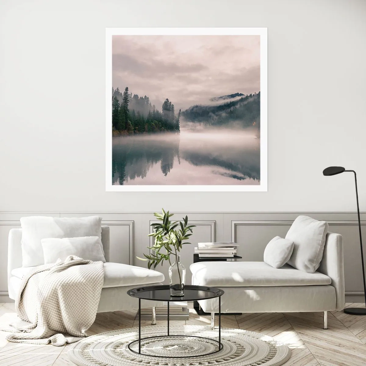 Póster - En el ensueño, en la niebla - 50x50 cm