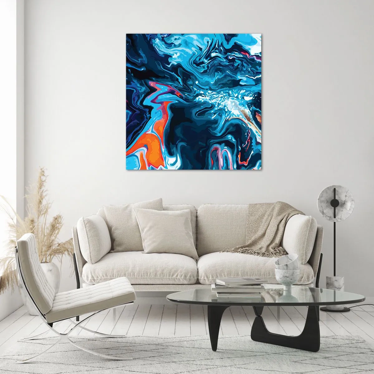 Cuadro sobre vidrio - Impresiones sobre Vidrio - Un viaje al cielo - 60x60 cm