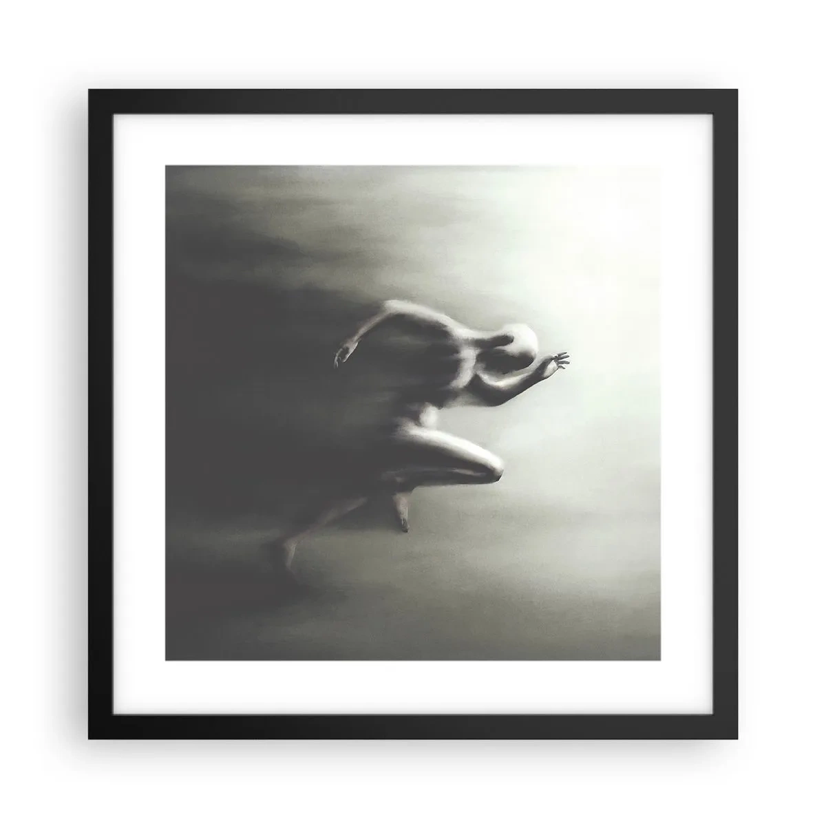 Póster en marco negro - Imparable - 40x40 cm