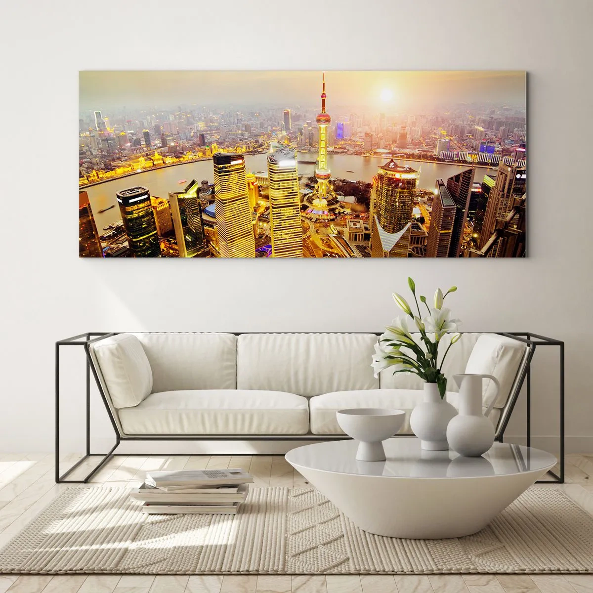Cuadro sobre vidrio - Impresiones sobre Vidrio - Sueño asiático - 100x40 cm