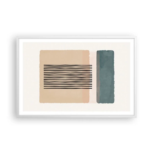 Póster en marco blanco - Todo en orden - 91x61 cm