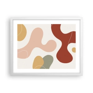 Póster en marco blanco - La esencia de la pintura - 50x40 cm