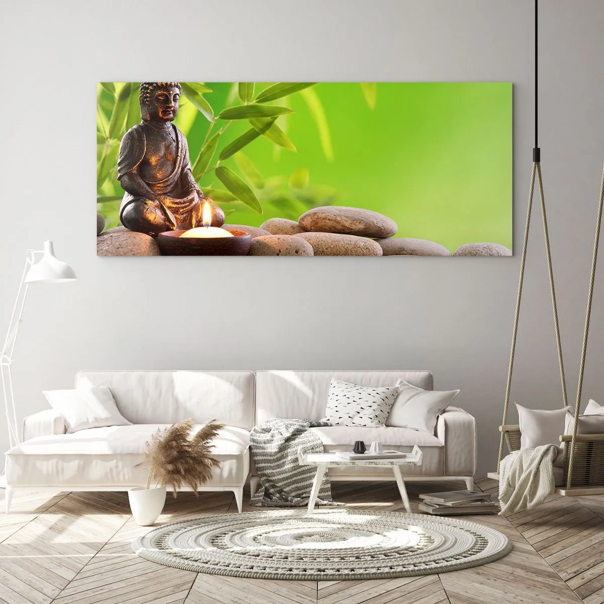 Cuadro sobre vidrio - Impresiones sobre Vidrio - La vida es bella - 90x30 cm