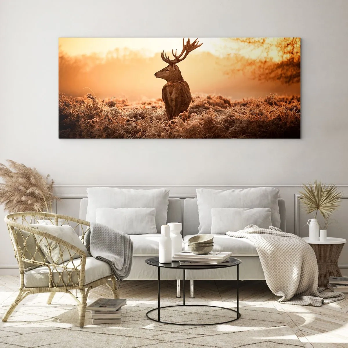 Cuadro sobre vidrio - Impresiones sobre Vidrio - Un líder por derecho - 100x40 cm