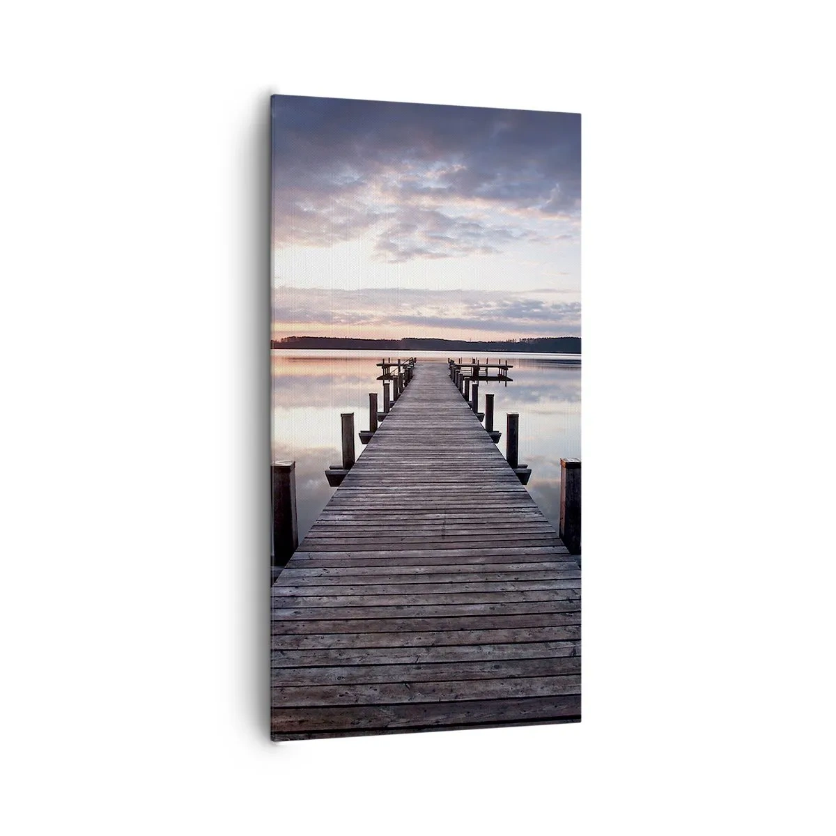 Cuadro sobre lienzo - Impresión de Imagen - Frontera silenciosa del día y la noche - 65x120 cm