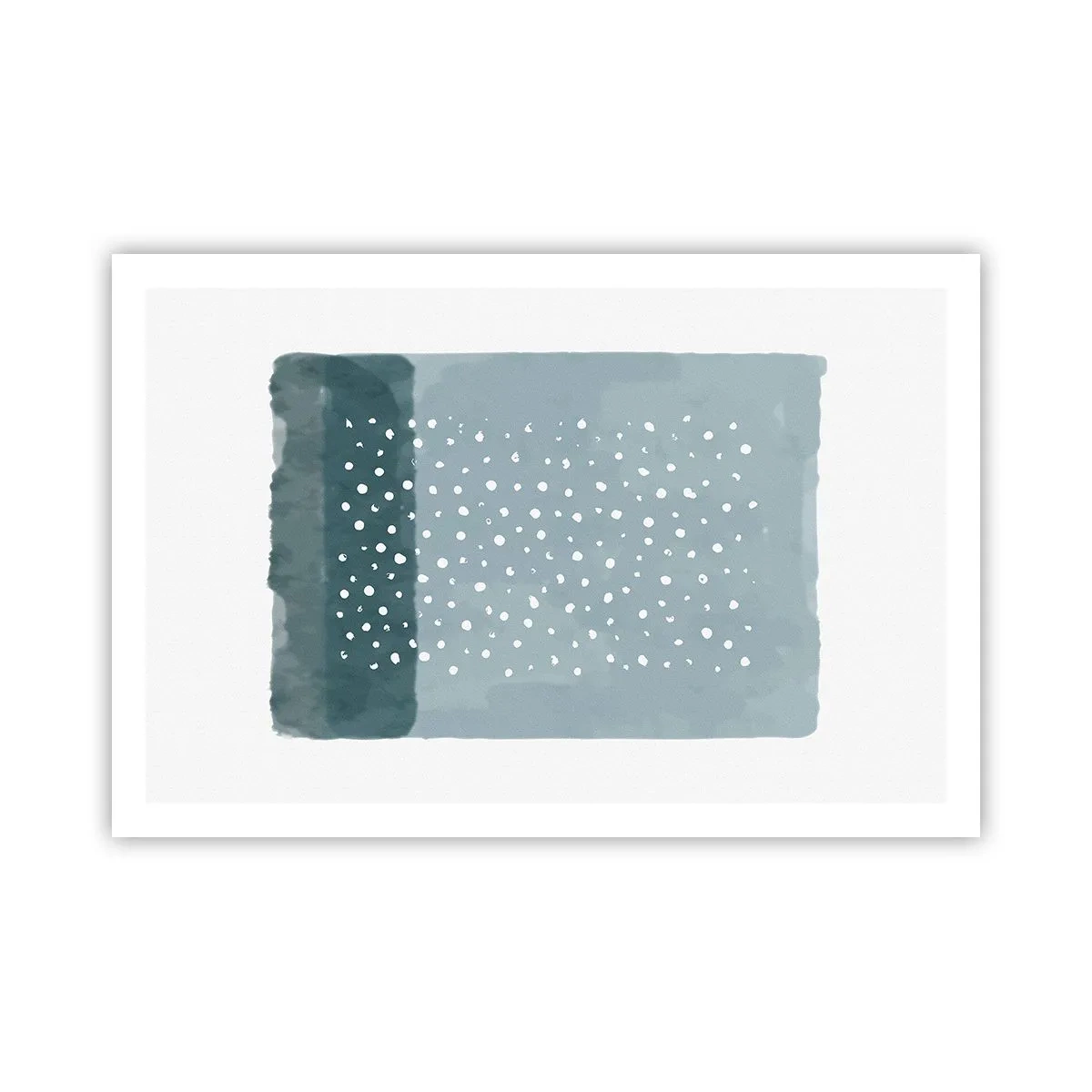 Póster - Creación sobre azul - 91x61 cm