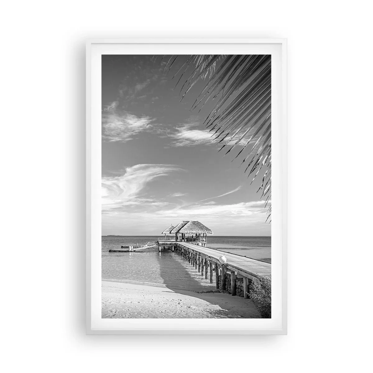 Póster en marco blanco - ¿Un recuerdo o un sueño? - 61x91 cm