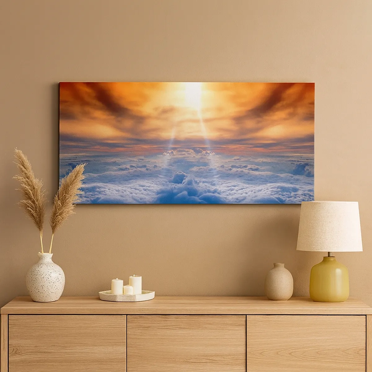 Cuadro sobre lienzo - Impresión de Imagen - Paisaje místico - 30x30 cm