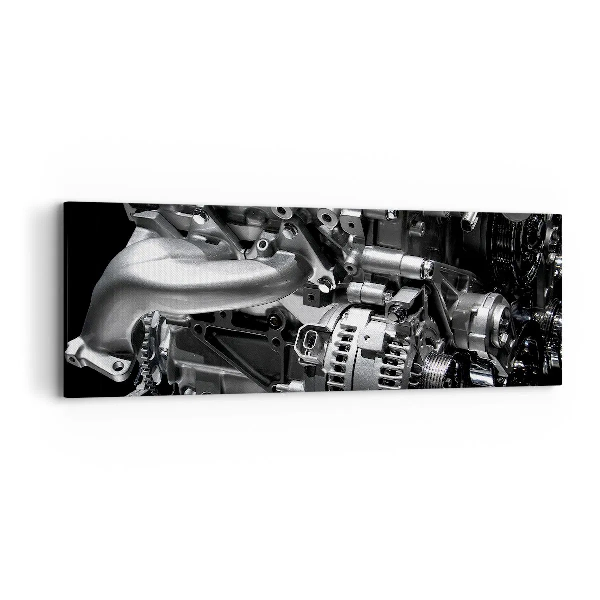 Cuadro sobre lienzo - Impresión de Imagen - Acero, hermoso, fuerte - 90x30 cm