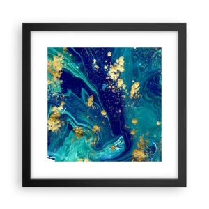 Póster en marco negro - Pétalos de sol  - 30x30 cm