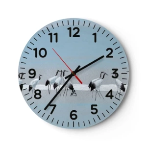 Reloj de pared - Reloj de vidrio - Después de un día caluroso - 40x40 cm