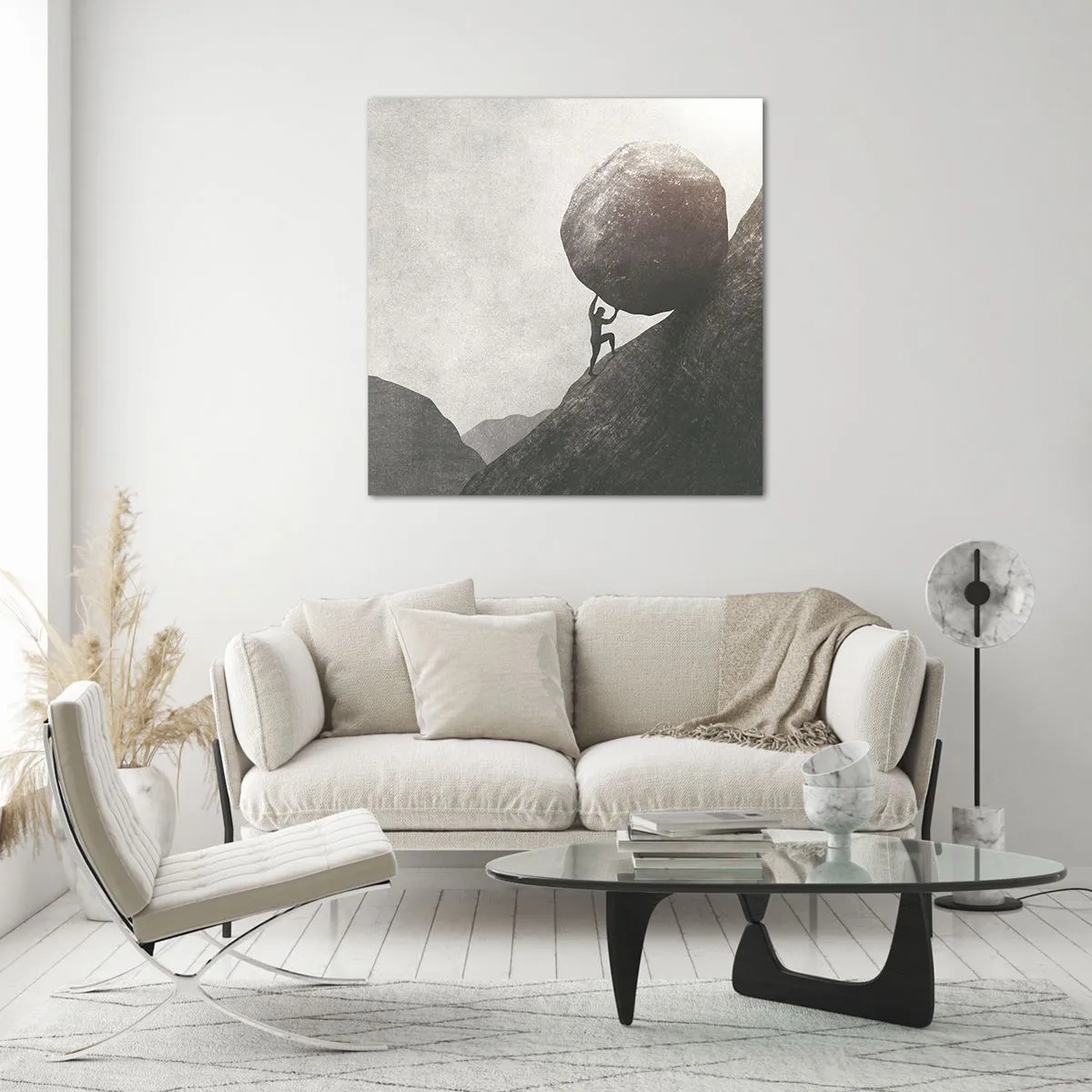 Cuadro sobre vidrio - Impresiones sobre Vidrio - Creo, contra toda esperanza - 40x40 cm