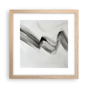 Póster en marco roble claro - Solo por diversión - 30x30 cm