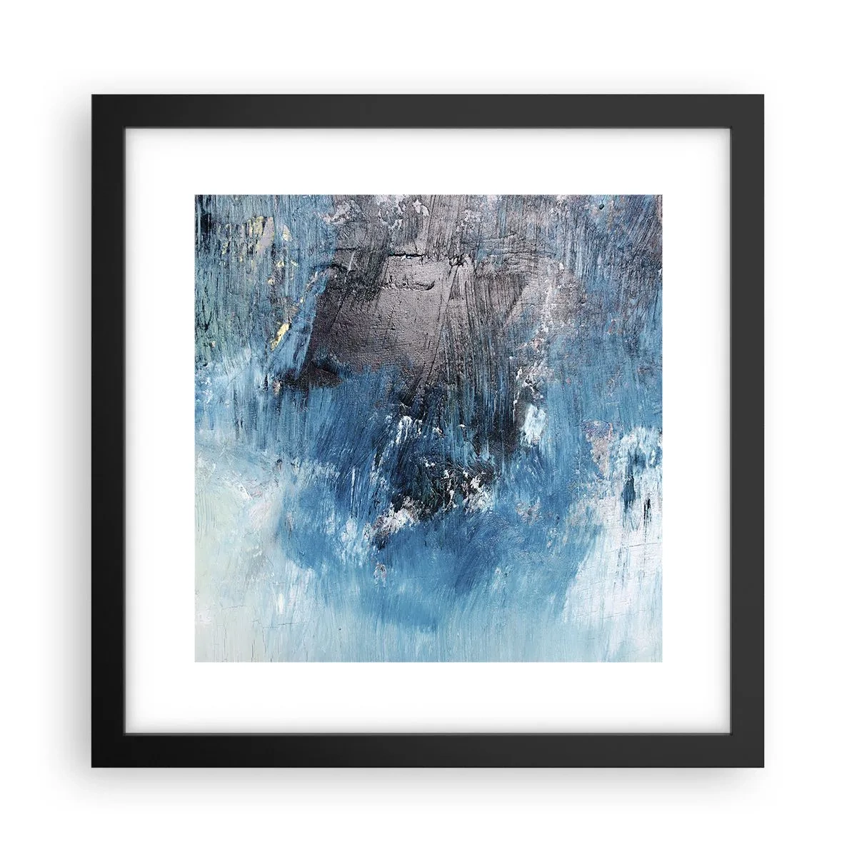 Póster en marco negro - Rapsodia celeste - 30x30 cm