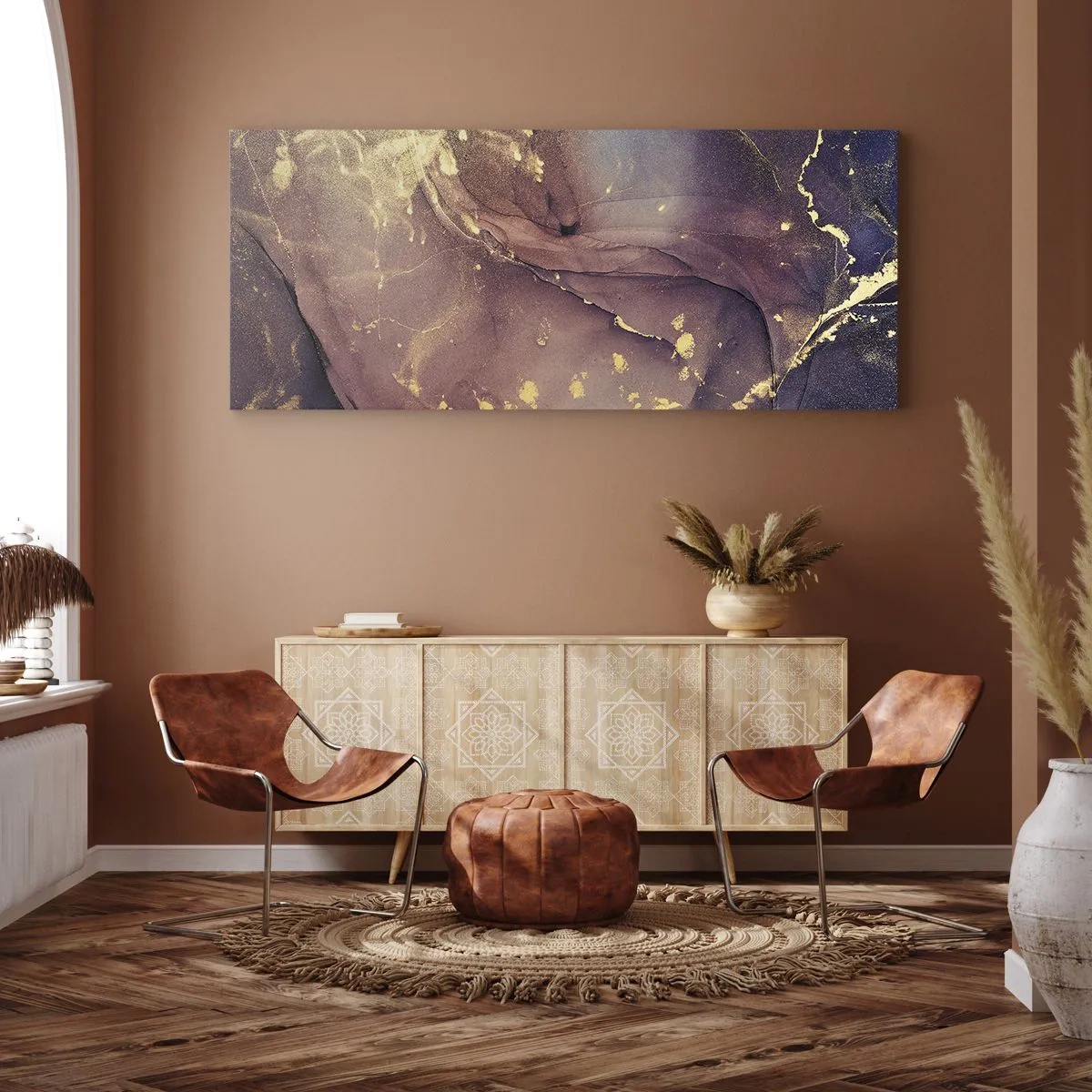 Cuadro sobre lienzo - Impresión de Imagen - Materia y espíritu - 100x40 cm