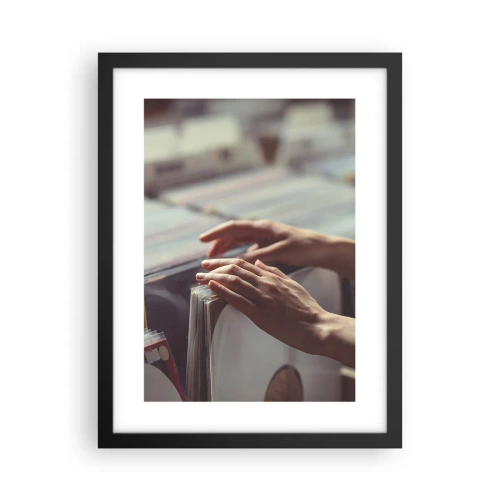 Póster en marco negro - En busca de emociones - 30x40 cm