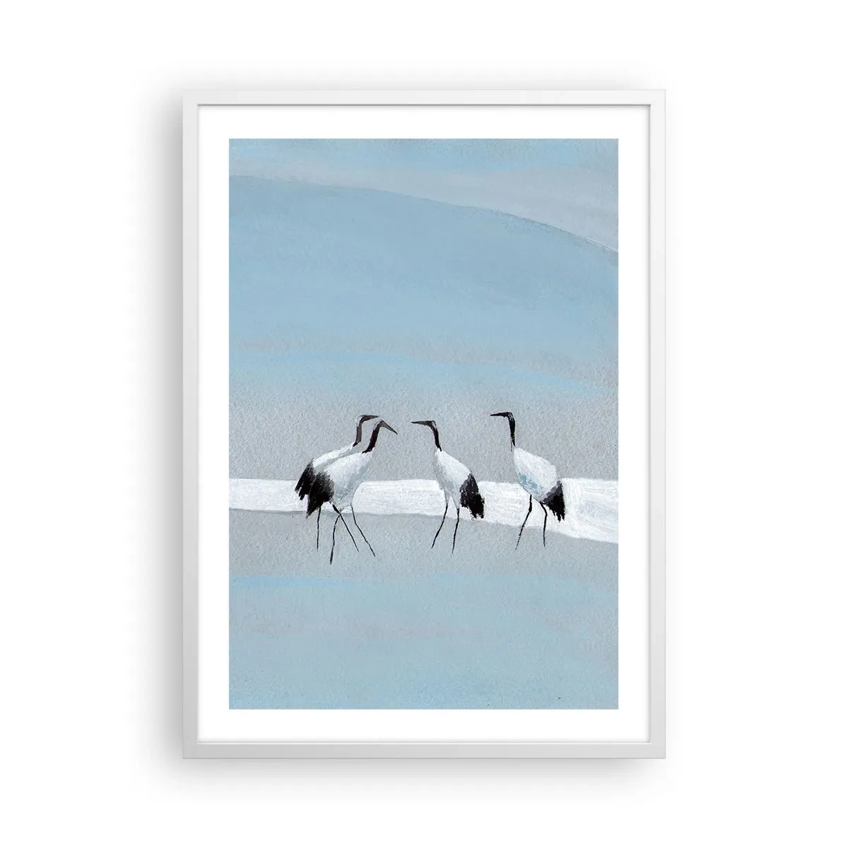 Póster en marco blanco - Después de un día caluroso - 50x70 cm