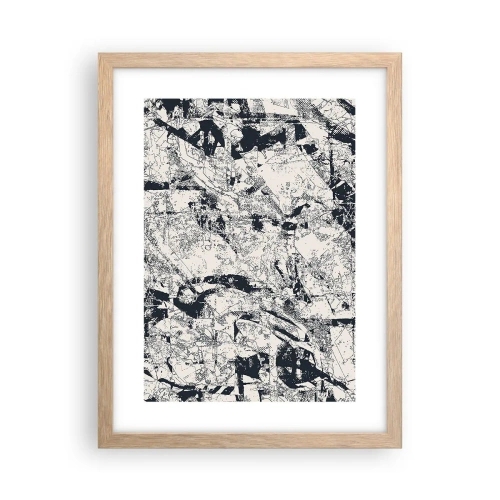 Póster en marco roble claro - La interpenetración de los opuestos - 30x40 cm