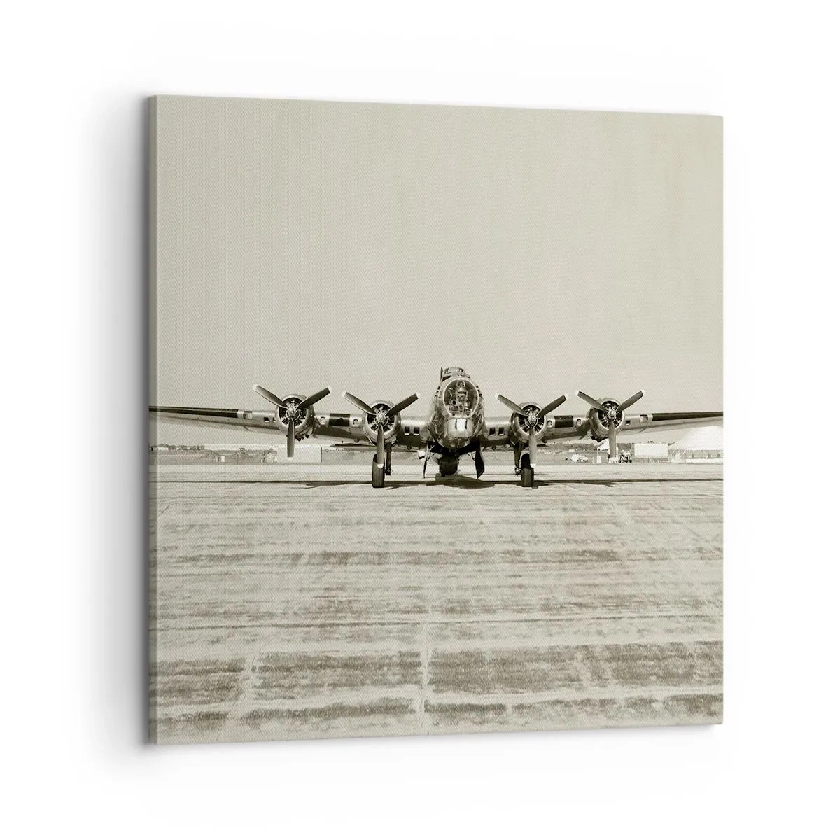 Cuadro sobre lienzo - Impresión de Imagen - Como siempre, preparado - 60x60 cm