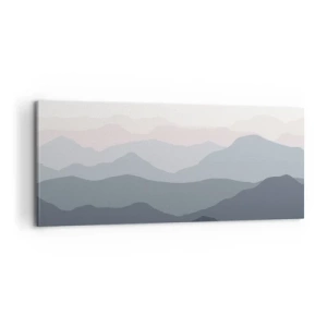 Cuadro sobre lienzo - Impresión de Imagen - Cordilleras a la vista - 100x40 cm