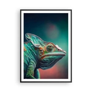 Póster en marco negro - ¿Puedes verme? No está bien... - 70x100 cm