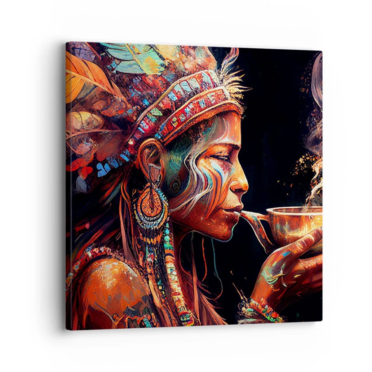 Cuadro sobre lienzo - Impresión de Imagen - Un ritual mágico - 30x30 cm