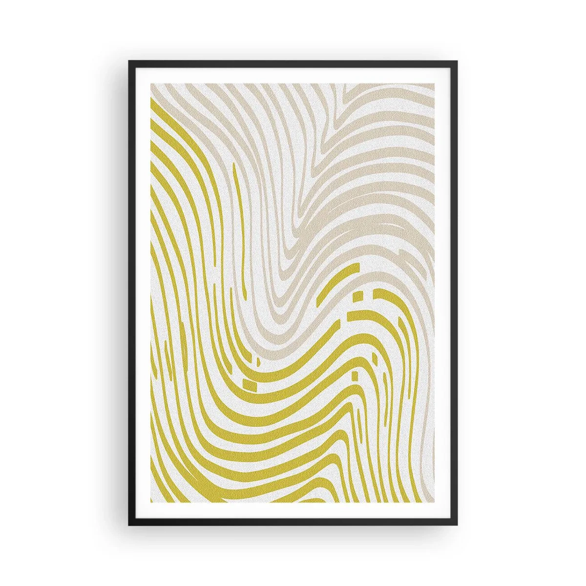 Póster en marco negro - Composición curvada - 70x100 cm