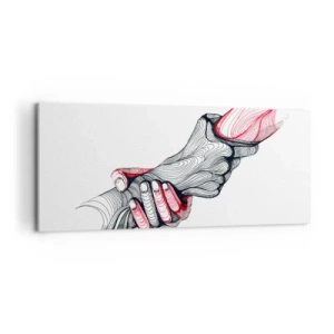 Cuadro sobre lienzo - Impresión de Imagen - Estás en buenas manos - 100x40 cm