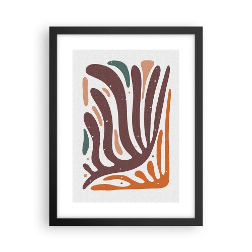 Póster en marco negro - Composición orgánica - 30x40 cm