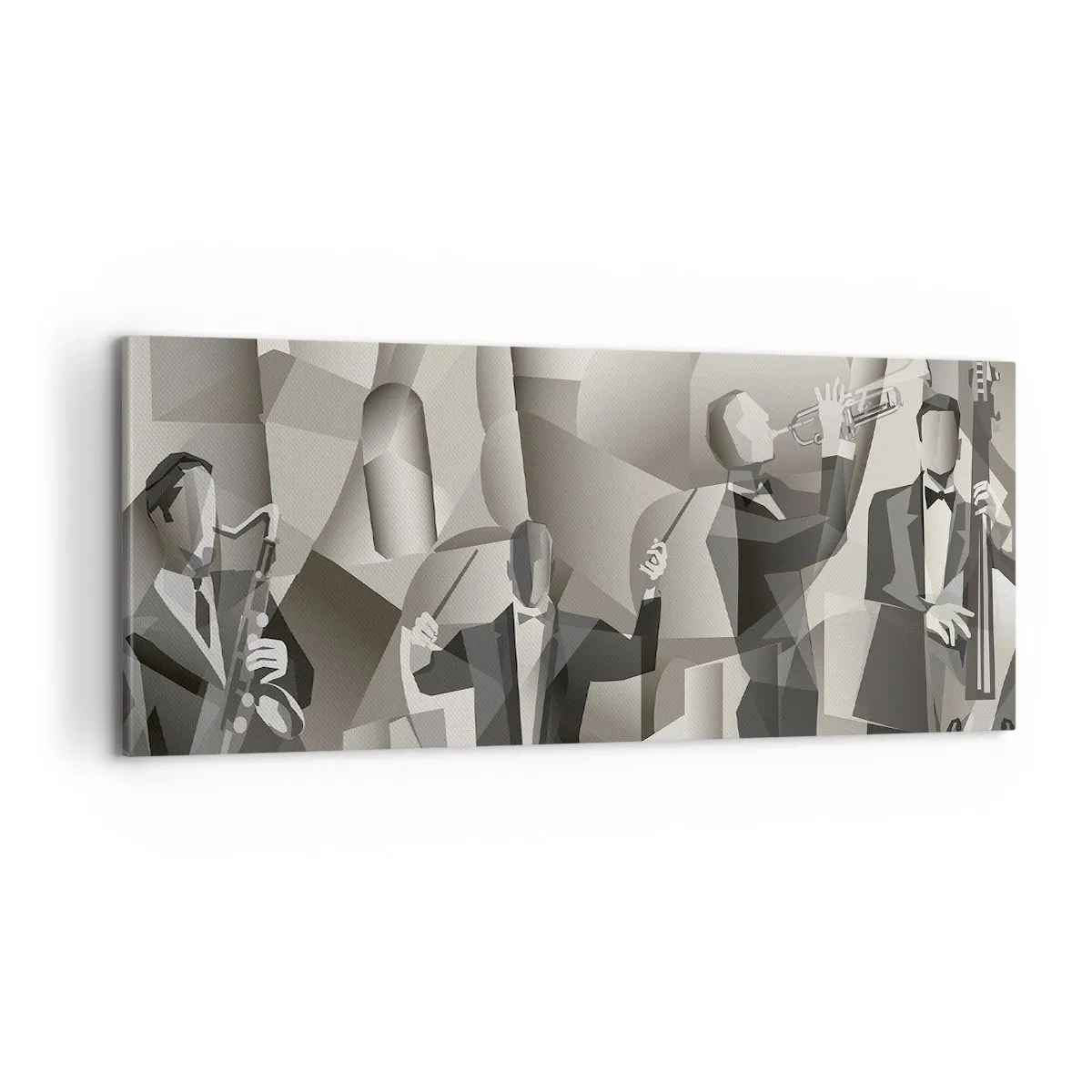 Cuadro sobre lienzo - Impresión de Imagen - En el espacio de los sonidos - 100x40 cm