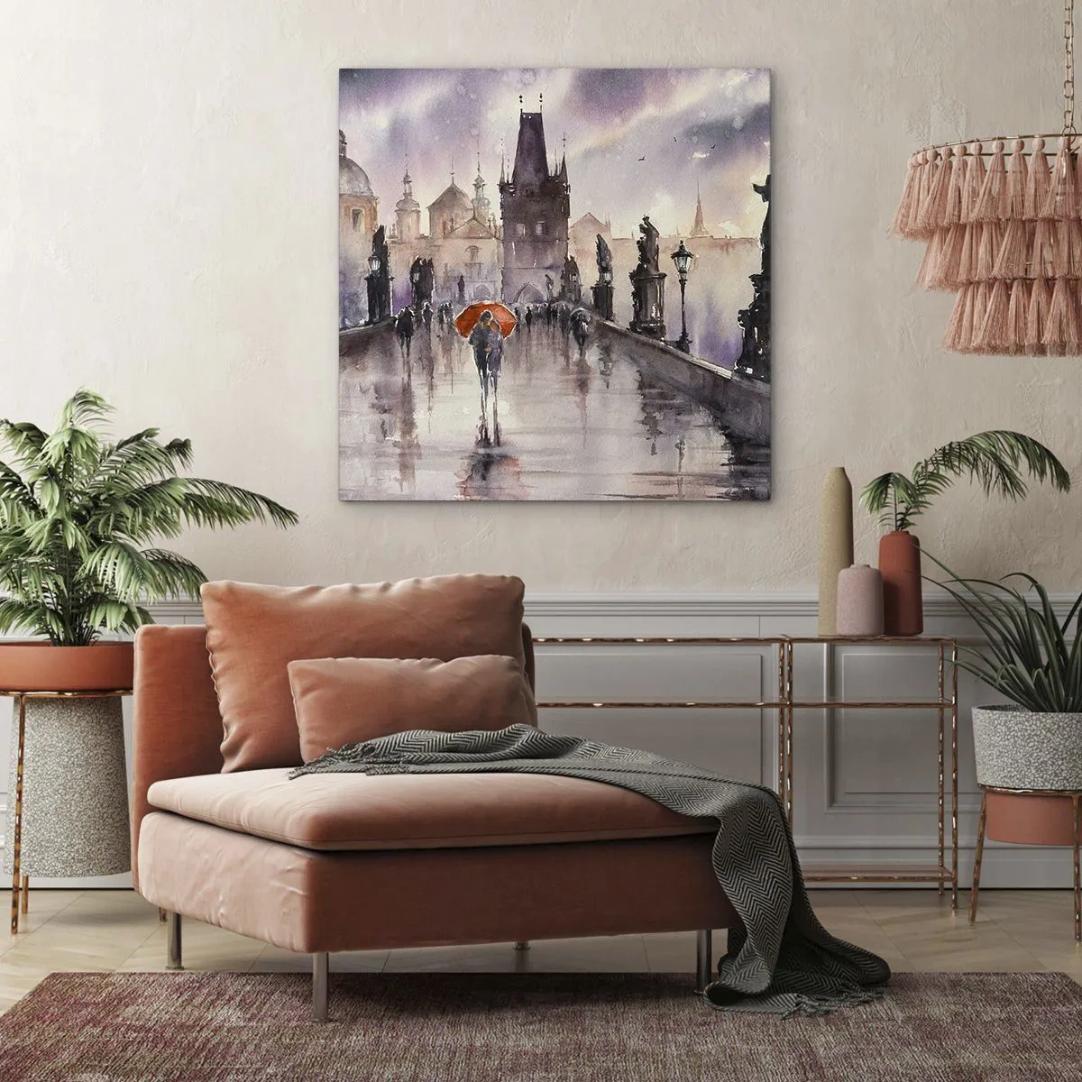 Cuadro sobre lienzo - Impresión de Imagen - La gente no cambia - 40x40 cm