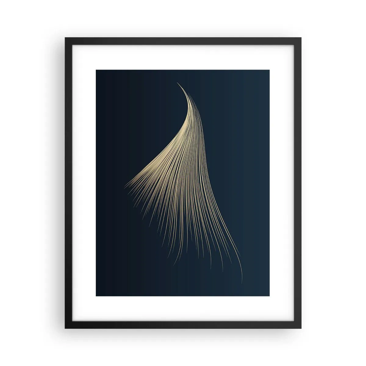 Póster en marco negro - Como el cabello de un ángel - 40x50 cm