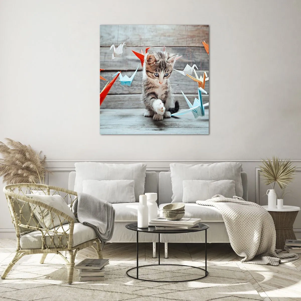 Cuadro sobre vidrio - Impresiones sobre Vidrio - La primera lección - 70x70 cm