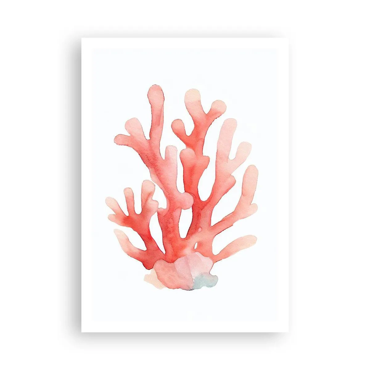Póster - La hermosura del color coral - 70x100 cm